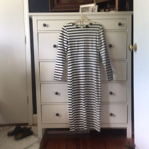 NWT J.Crew Striped Midi Dress